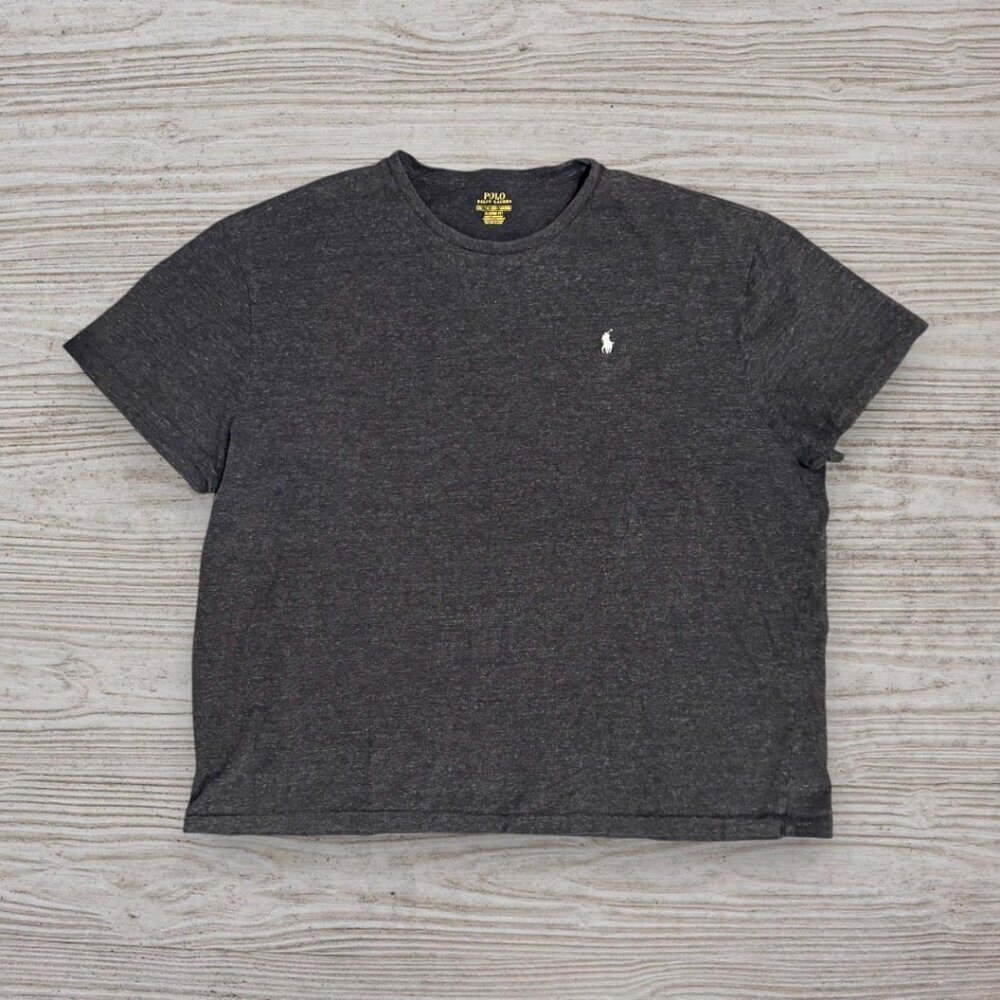 POLO RALPH LAUREN Mens Gray Short Sleeve T-Shirt Top Mens XXL